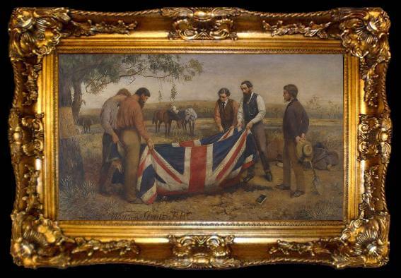 framed  William Strutt The Burial of Burke, ta009-2